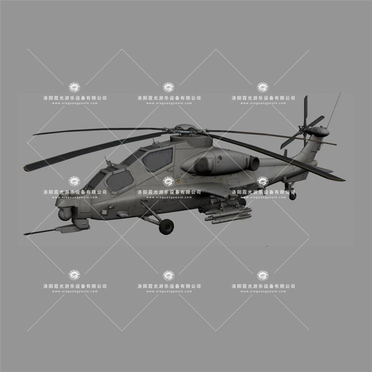 毛道乡武装直升机3D模型